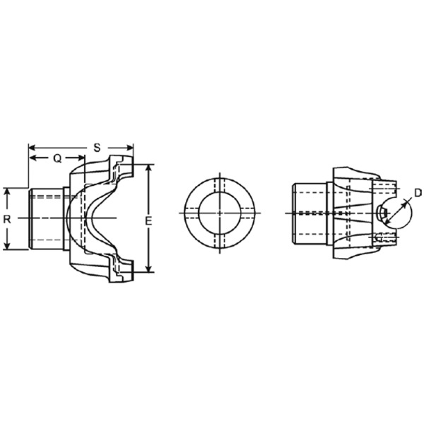 Spicer 2-4-8091X End Yoke 8 active modal image