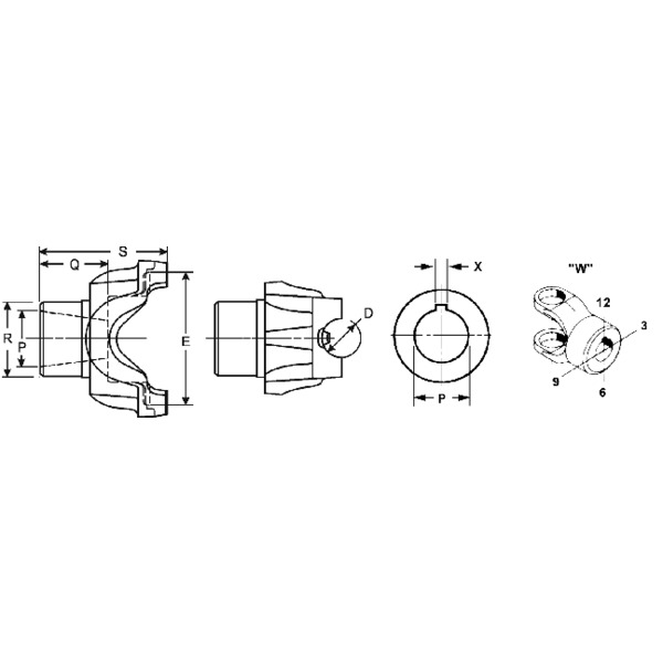 Spicer 3-4-24-1 End Yoke